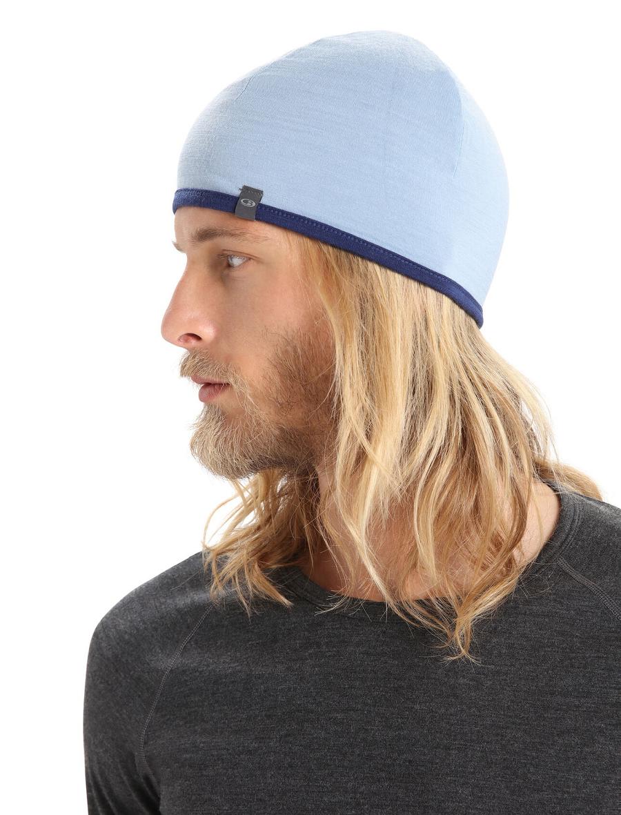 Icebreaker Unisex Merino Pocket Beanie Férfi Kalap Királykék Sötétkék | HU 1104RVDW